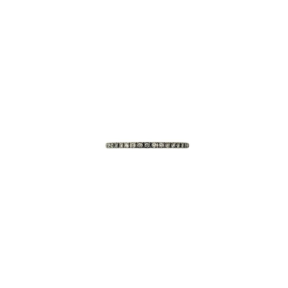 Spark 18 Karat White Gold Diamond Eternity Band Ring Size 8 #22394